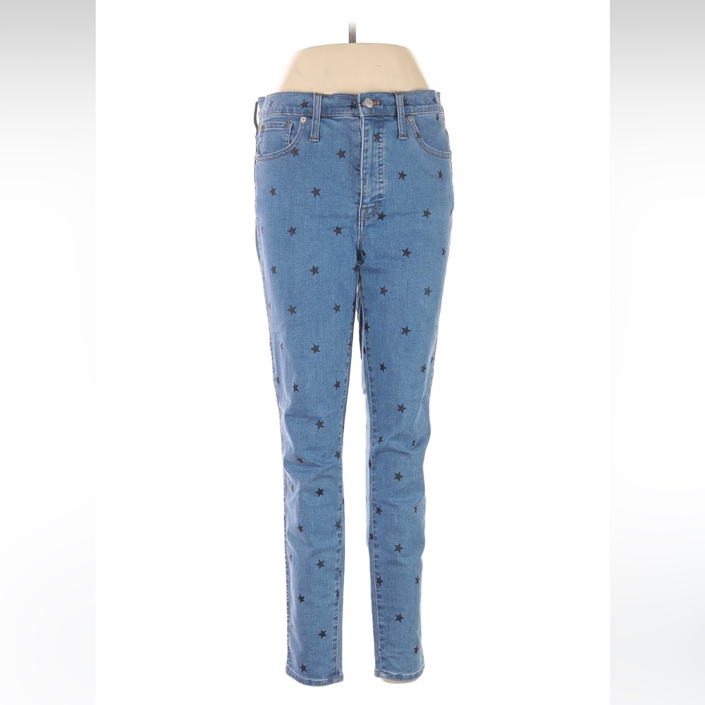 Madewell Starry Night Jeans Size 30 High Rise Skinny Jeans Star ⭐️ pattern 4th